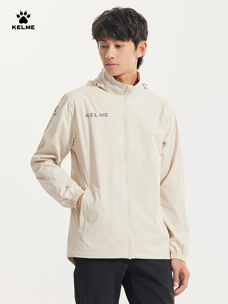 Running Gear Jacket - KELME 남성용 스포츠 바람막이, 방풍 축구