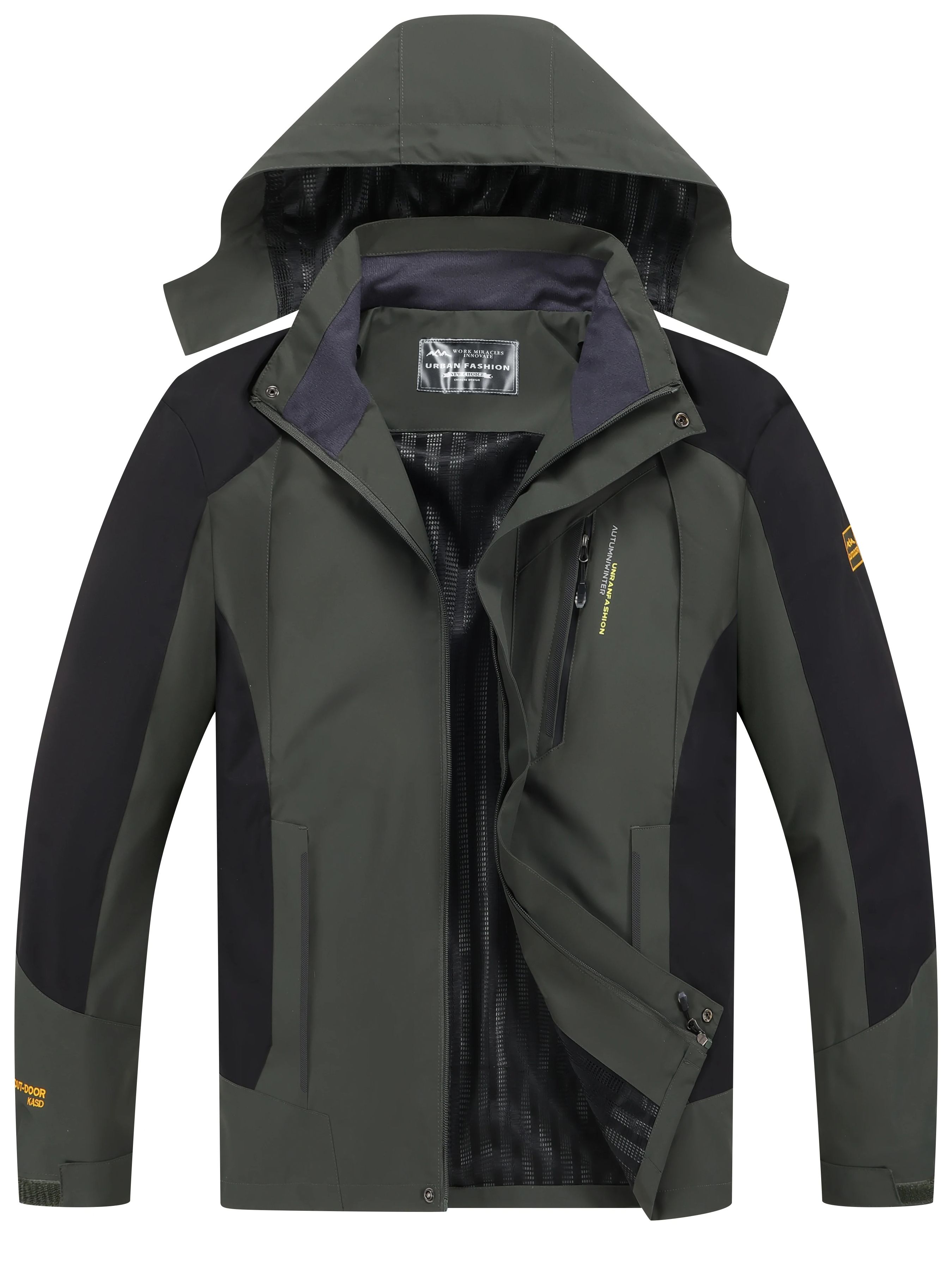 Running Gear Jacket - 남성용 방수 하이킹 재킷 대형 사이즈